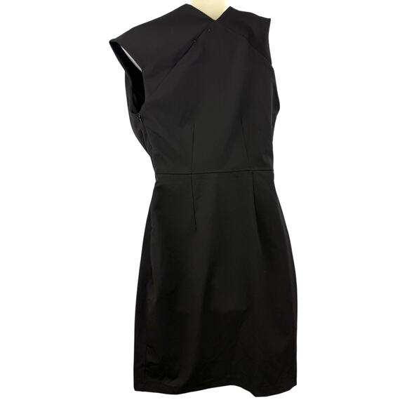 Vintage Made in Italy by LOLITA abstract cowl neck black fitted dress - Picture 8 of 8